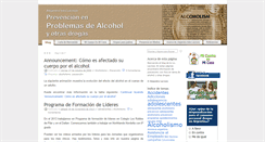 Desktop Screenshot of prevencionalcohol.com